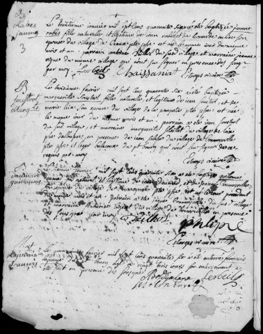 Baptêmes, mariages, sépultures (1746-1769)