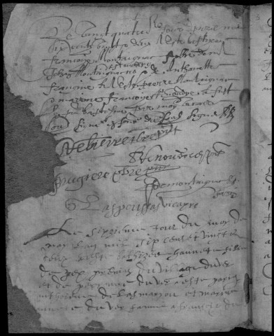 Baptêmes, mariages, sépultures (1621-1672)