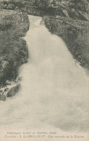 Voutezac : "Corrèze - 1. Le Saillant - Une cascade de la Vézère".
