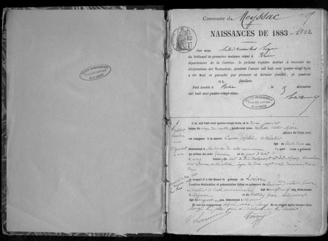 Naissances (1883-1902)