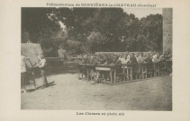 Servières-le-Château : "Préventorium de Servières-le-Château (Corrèze) - Les classes en plein air".