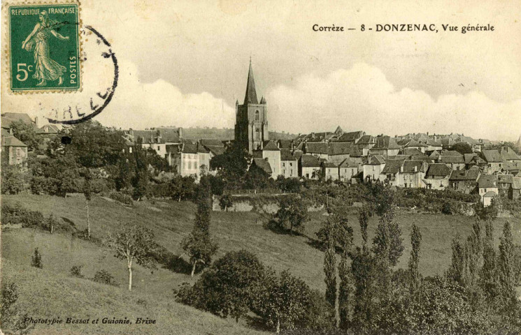 "Donzenac. - Le clocher".