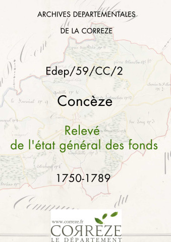 Relevé de l'état général des fonds. 1750-1789