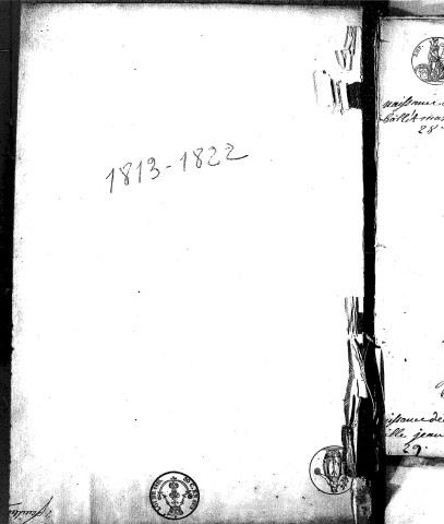 Naissances, mariages, décès (1813-1822)
