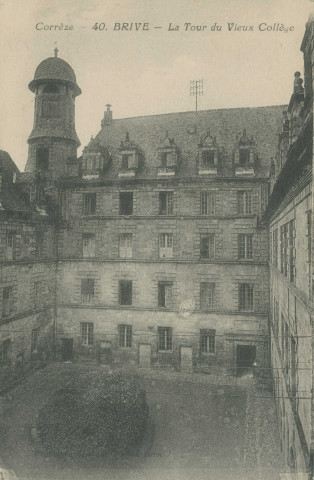 Brive-la-Gaillarde : "Corrèze - 40. Brive - La tour du vieux collège".