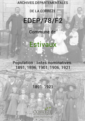 Population : listes nominatives. 1891, 1896, 1901, 1906, 1921