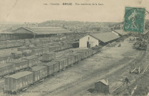 Brive-la-Gaillarde : "122. - Corrèze. - Brive. Vue intérieure de la gare".