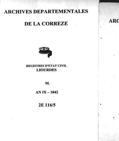 Mariages (1801-1842)