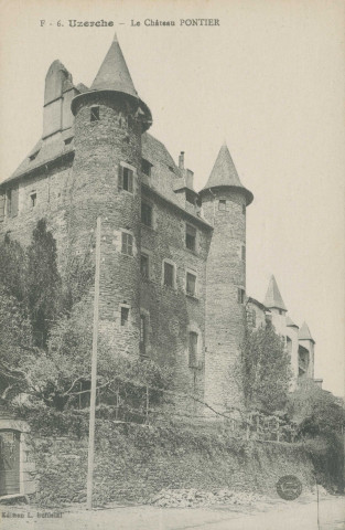 Uzerche : "F - 6. Uzerche - Le château Pontier".