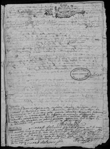 Baptêmes, mariages, sépultures (1691-1701)