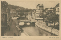Tulle : "177 Tulle. - Vue sur les quais".