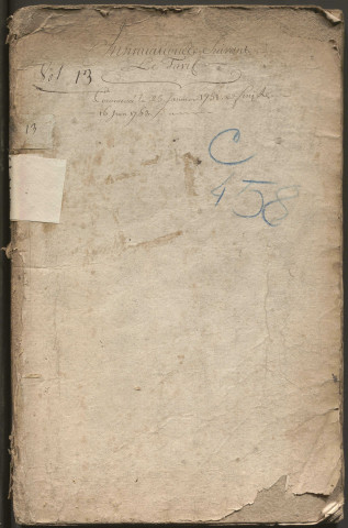 25 janvier 1751-16 juin 1753