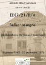 Délibérations du conseil municipal. 18 janvier 1942-20 septembre 1976