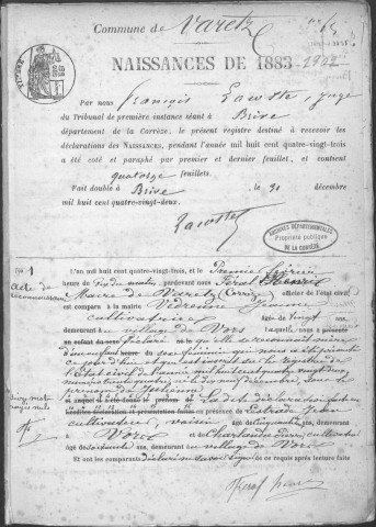 Naissances (1883-1902)