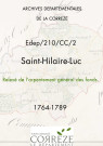 Relevé de l'arpentement général des fonds.