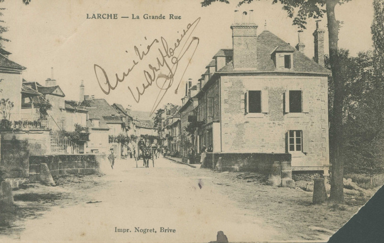 Larche : "Larche - La grande rue".