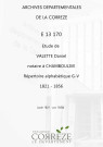 Répertoire alphabétique : G-V