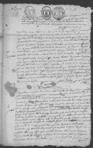 N an V- an VII , M an V - an VI , D an V - an VII (1797-1799)