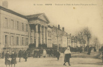 Brive-la-Gaillarde : "42. - Corrèze. - Brive - Le boulevard et le palais de justice. (Vue prise en hiver)".