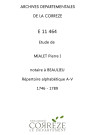Répertoire alphabétique : A-V