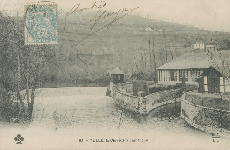 Tulle : "83 - Tulle, La Corrèze à Lamarque".