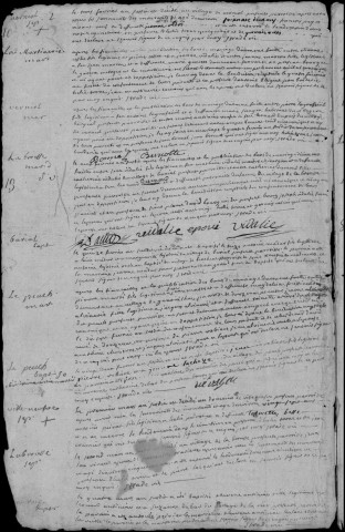 Baptêmes, mariages, sépultures (1773-1792)