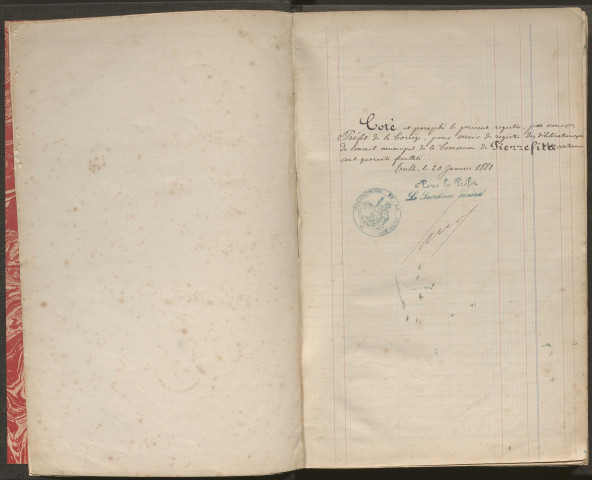 Délibérations du conseil municipal. 23 janvier 1881-26 novembre 1905