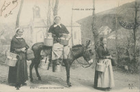Folklore : "Types du Centre - 574 - Laitières corréziennes".