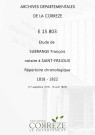Répertoire chronologique : 17 septembre 1818-16 août 1822