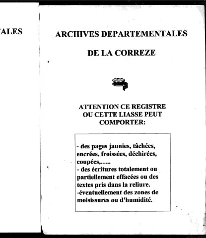 Naissances, mariages, décès (1853-1862)