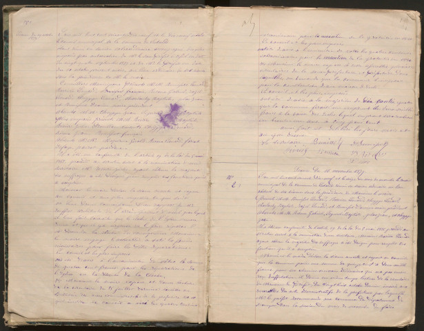 Délibérations du conseil municipal. 19 octobre 1879-novembre 1925