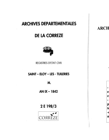 Mariages (1801-1842)
