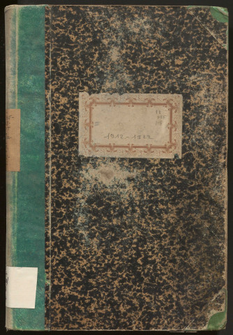 Délibérations du conseil municipal. 28 juillet 1912-04 novembre 1922