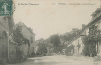 Forgès : "La Corrèze pittoresque - 107 Forgès - Arrivée route de Saint-Chamant".