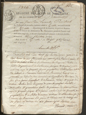 Naissances (1826-1848)