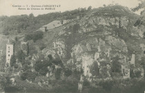Saint-Geniez-O-Merle : "Corrèze - 3 - Environs d'Argentat - Ruines du château de Merle".