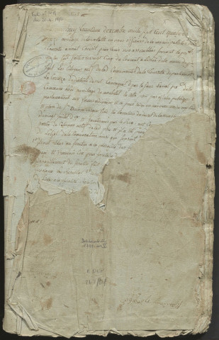 Délibérations du conseil municipal. 30 décembre 1792-30 mars 1797