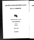 Naissances, mariages, décès (1833-1842)