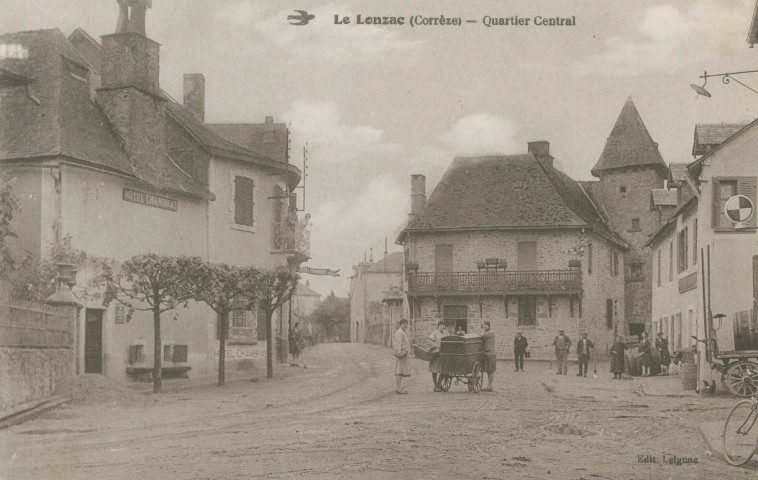 Le Lonzac : "Le Lonzac (Corrèze) - Quartier central".