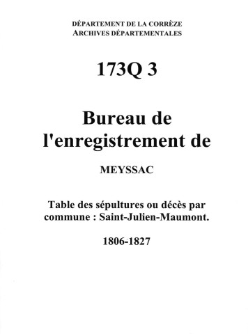 Commune de Saint-Julien-Maumont.