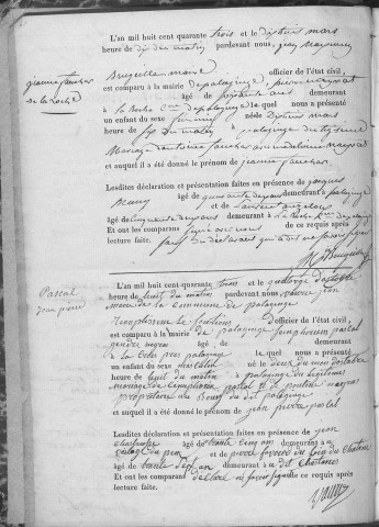 Naissances (1843-1882)