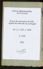 Classe 1895 : matricules 501 à 1000.