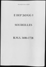 Baptêmes, mariages, sépultures (1606-1728)
