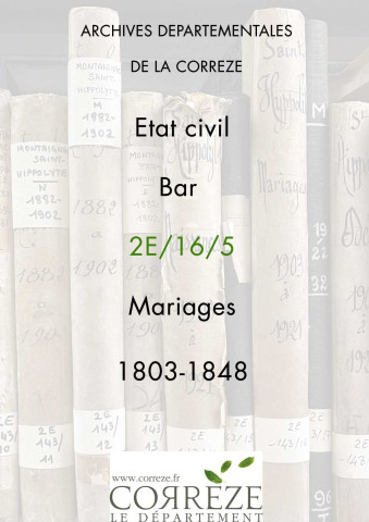 Mariages (1803-1848)