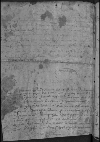 Saint-Julien : baptêmes (octobre 1632-août 1638).