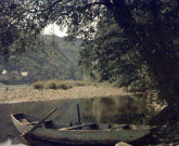 Barques sur la Dordogne.