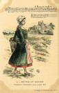 "9. - Retour du marché. Paysanne limousine sous Louis XV".