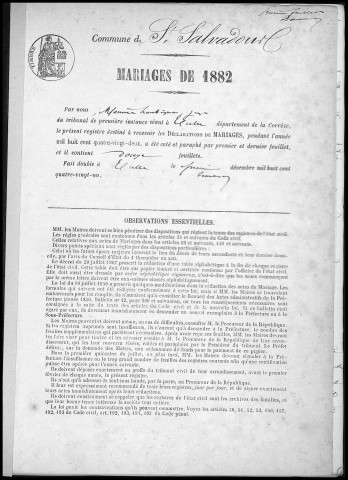 Mariages (1882-1902)