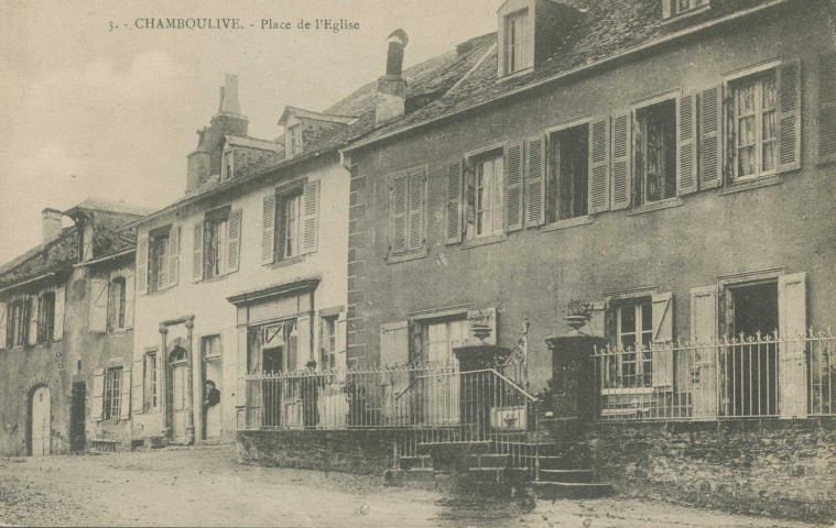 Chamboulive : "3. - Chamboulive. - Place de l'église".