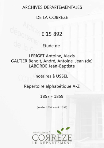 Répertoire alphabétique : A-Z